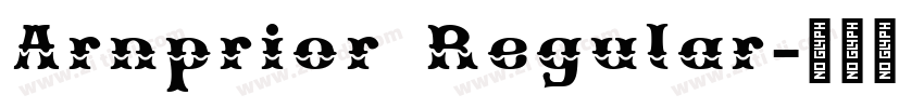 Arnprior Regular字体转换